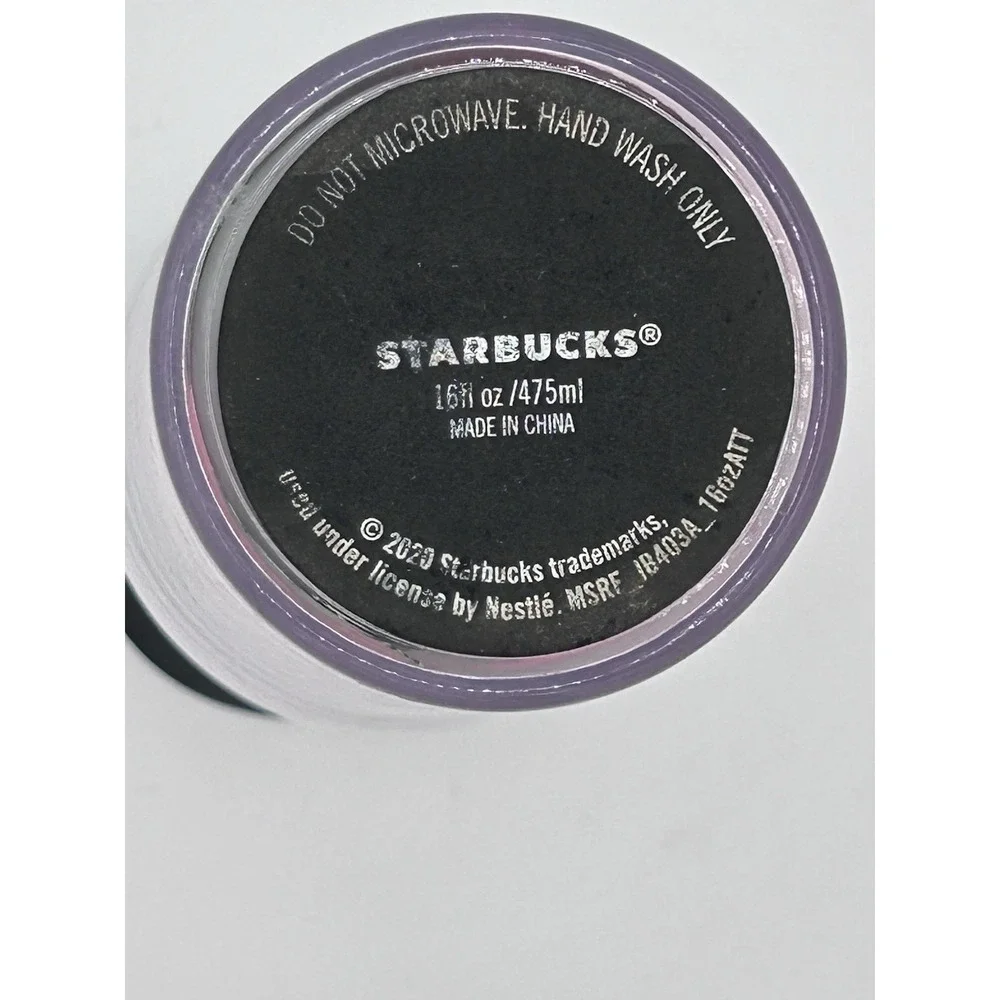 Starbucks 2020 Holiday Poinsettia Travel Tumbler 16 oz Red Floral Coffee Cup‎